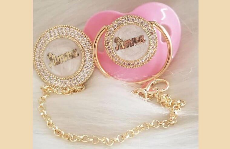 Gold and Diamond Pacifiers