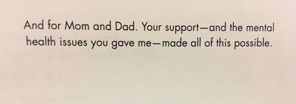 A Special Thanks to Mom and Dad