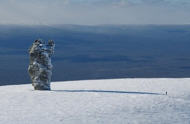 This Rock Formation Makes the Man Appear Teeny Tiny