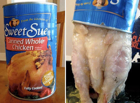 A Whole Chicken in a Can