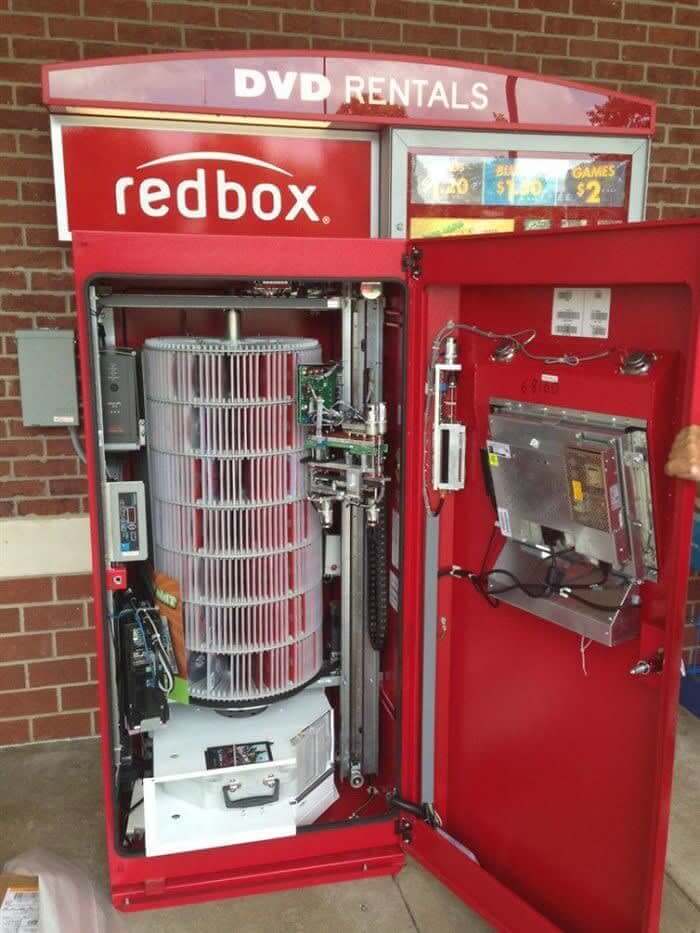 The Inside of A Redbox Machine