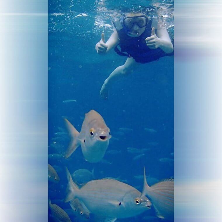 This Smiley Fish Who Decided To Swim Into The Picture