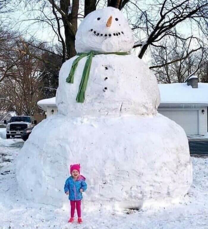 Godzilla-Sized Snowman