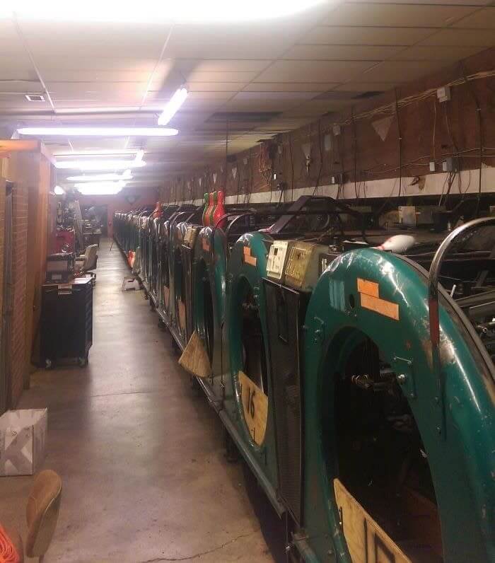 Back of A Bowling Alley