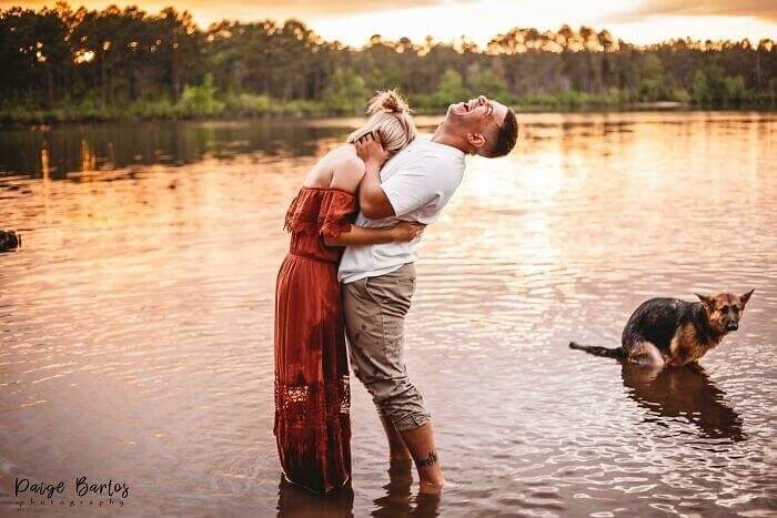 This Dog Just Had To Be A Part Of The Photo