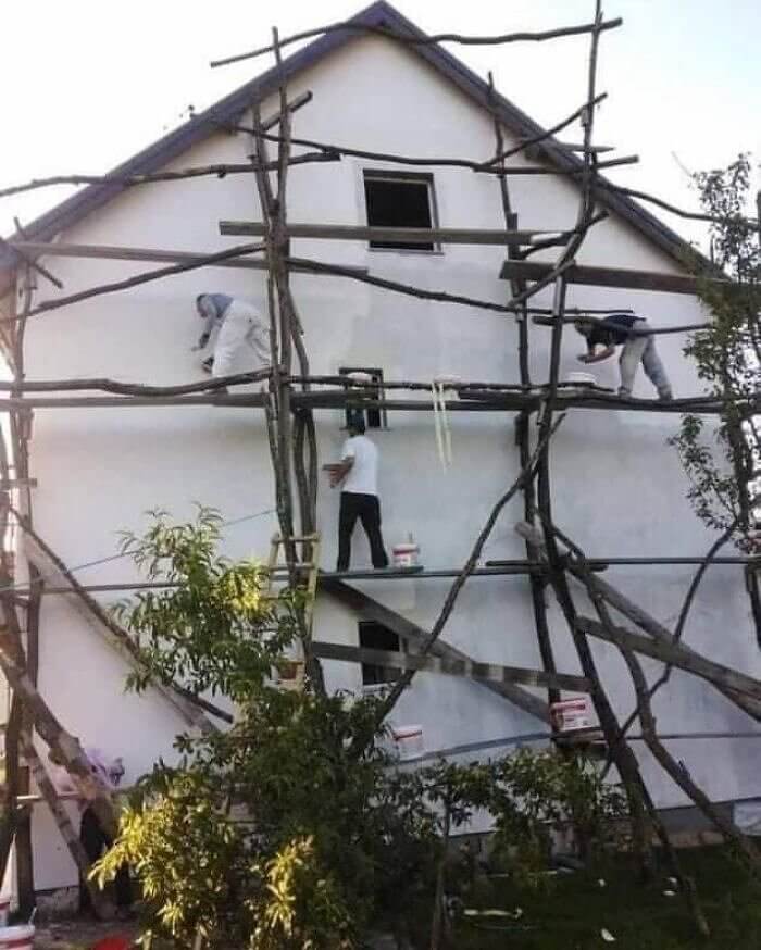 A Very Makeshift Ladder