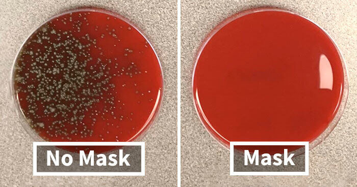 Check Out This Corona Test For Wearing A Mask Vs. Not Wearing One