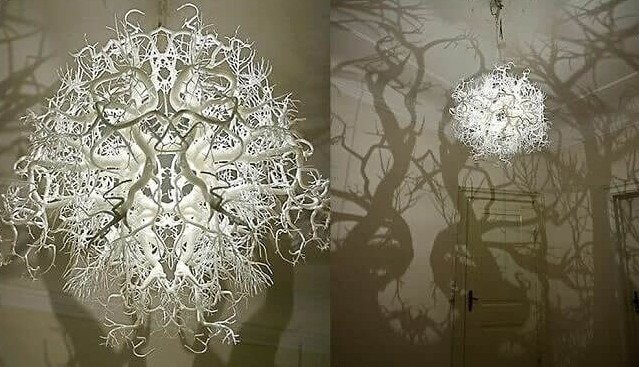 Chandeliers That Create Magical, Terrifying Forests