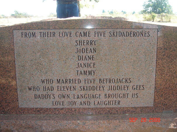 He Had His Own Language That Only The Family Understands