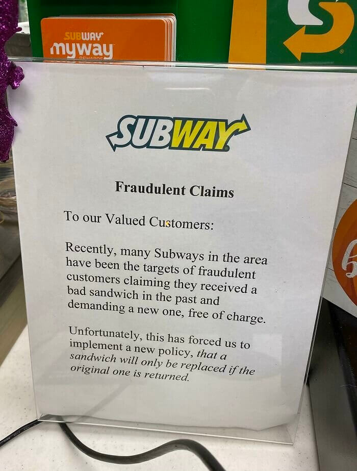 Sandwiches Can Only Be Replaced With The Return Of The Original