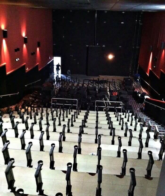 Movie Theater Without Seats or Screen