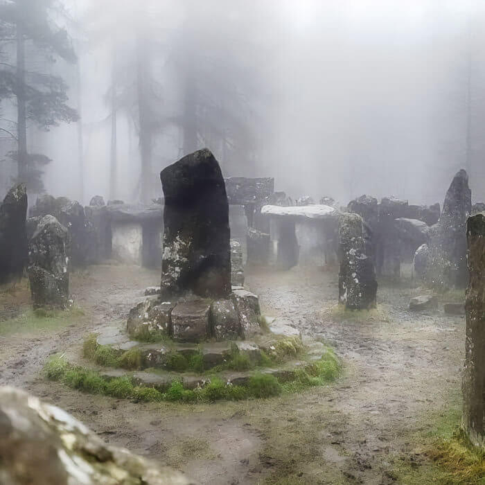 The Remains of a Druid Temple in England