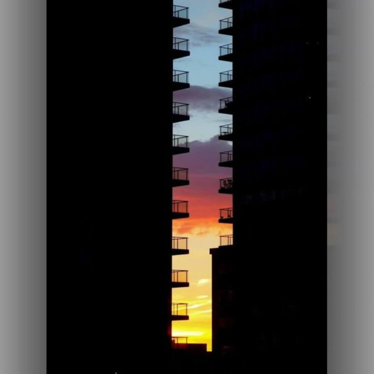 Perfectly Captured Ombre Sky
