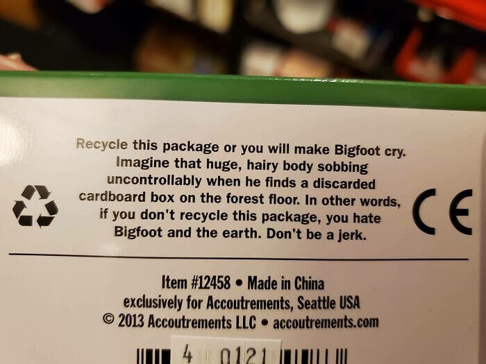 Bigfoot Want A Clean Forest