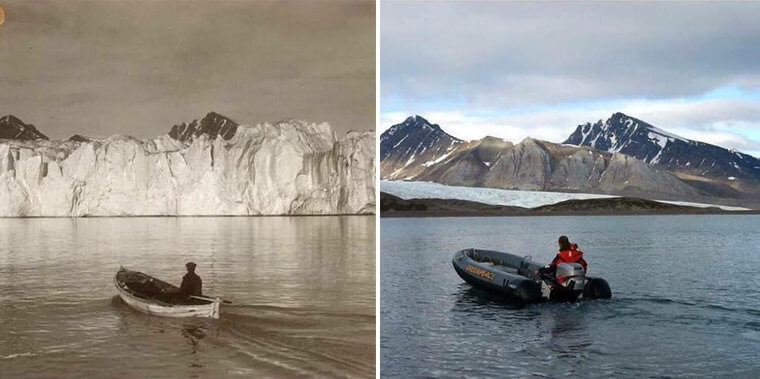 A Chilly Image Of The Arctic A Century Ago Compared To Today