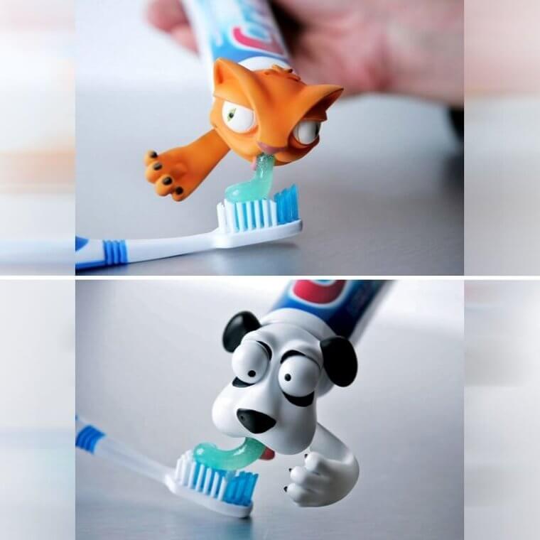 Animal Toothpaste Time
