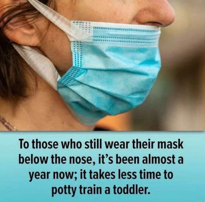Oh, so That's Not How You Wear a Mask?