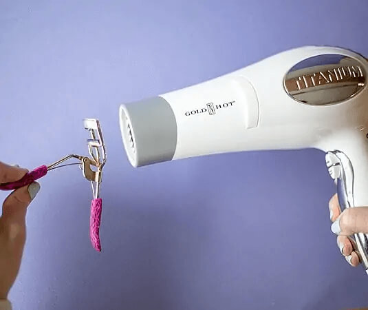 Use A Hair Drier On Your Eyelash Curler