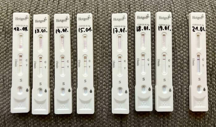 Covid-19 Tests Fade as the Person Gets Better