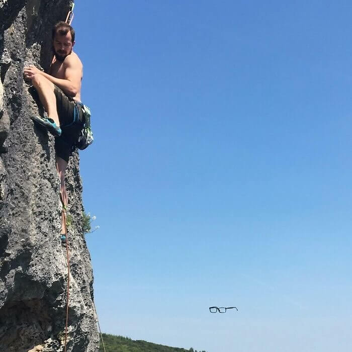 Losing Your Glasses on a Cliff