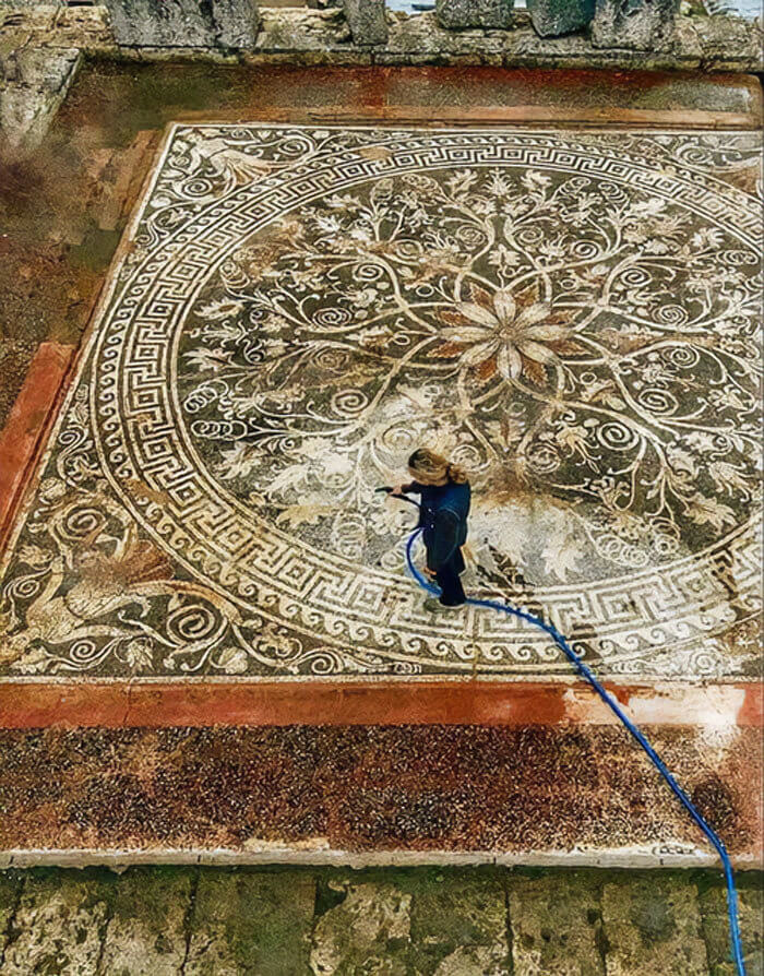 One Of The Largest Pre-Roman Mosaics Ever Unearthed