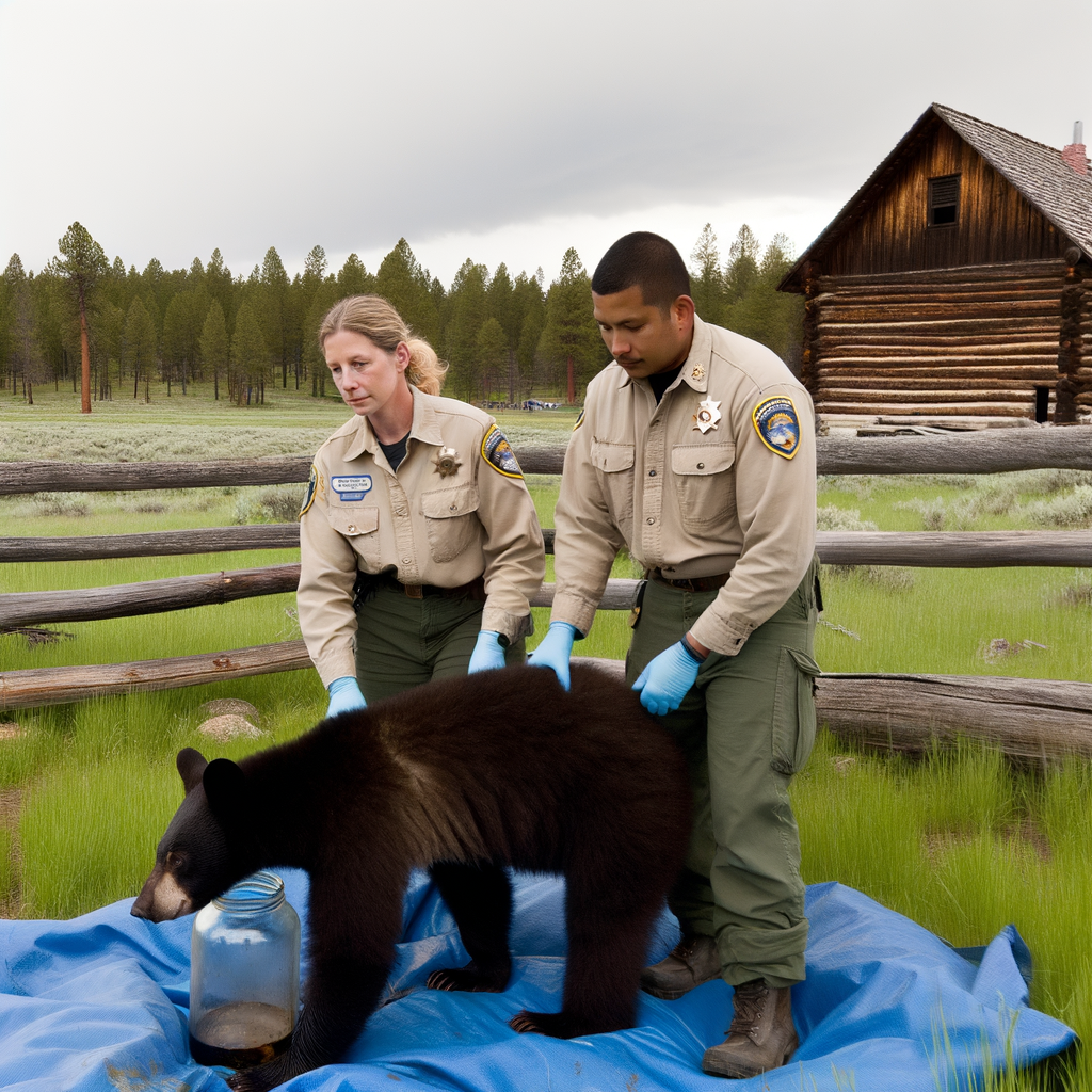 Young Black Bear Rescued After Getting Head Stuck in Plastic Jar