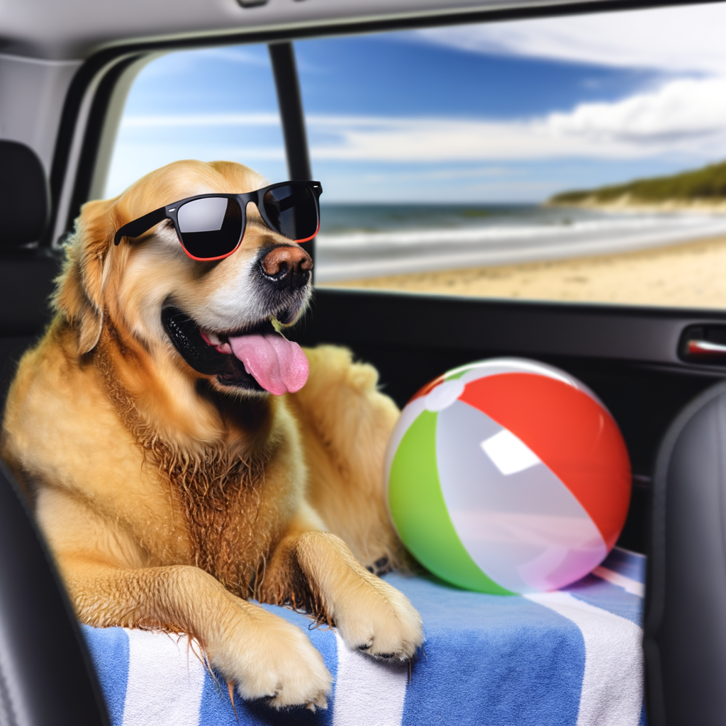 Golden Retriever Surprise Beach Day Captures Joy and True Pet Bond