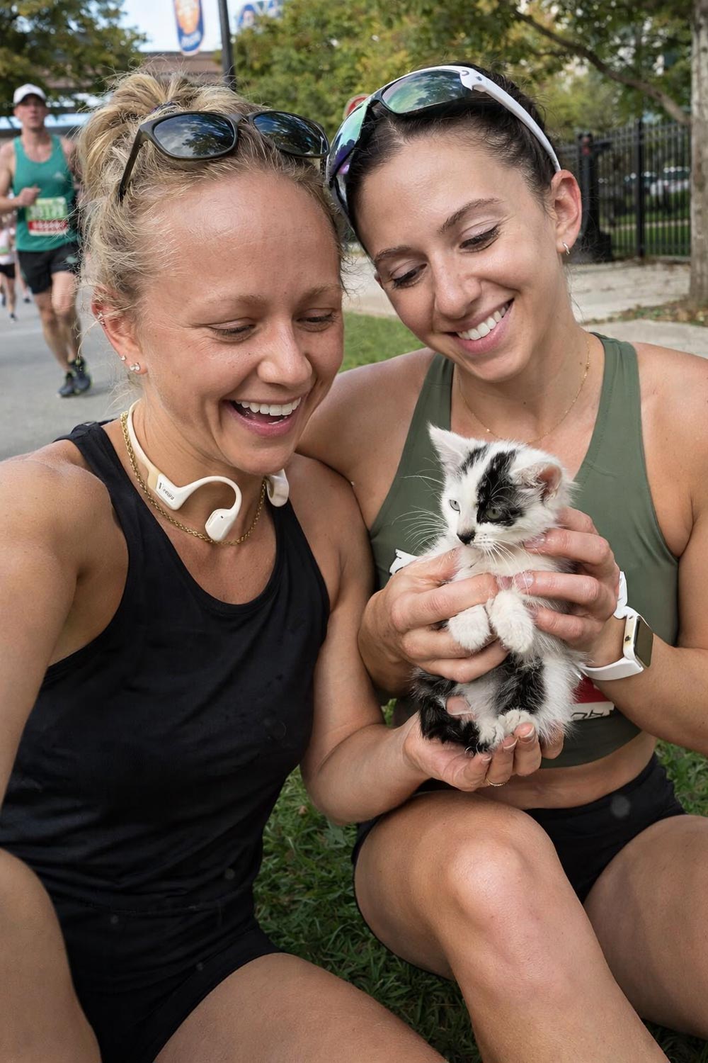 Runner Gives Up Personal Best To Save Kitten During Chicago Marathon