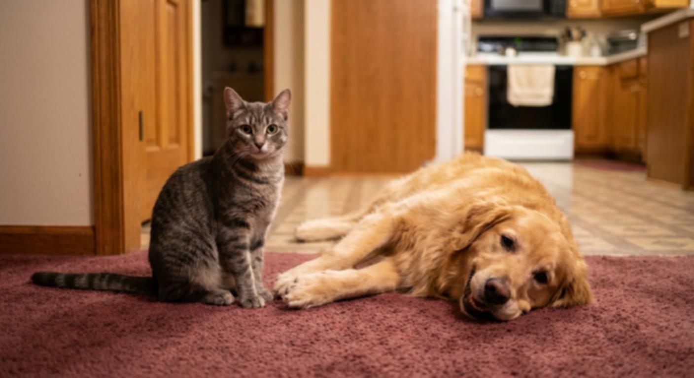 Rescue Dog Struggles With Separation Anxiety — His Cat Knows Exactly What To Do